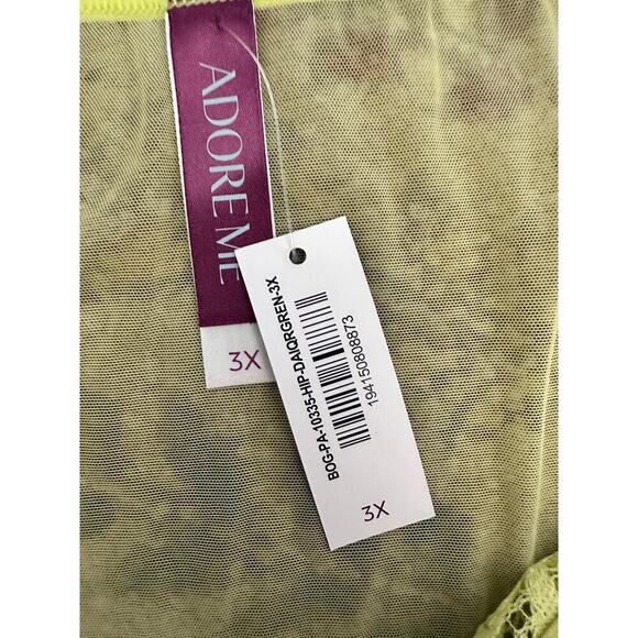 NWT Adore Me Women's Lime Green Diara Hipster Thong Panty Size 3X - Picture 5 of 6
